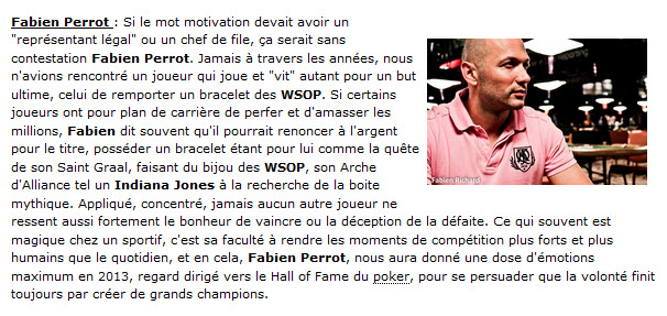 Suite article Poker Strategy 5 Français 5 champions